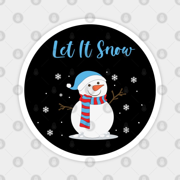 Let It Snow Magnet by MZeeDesigns